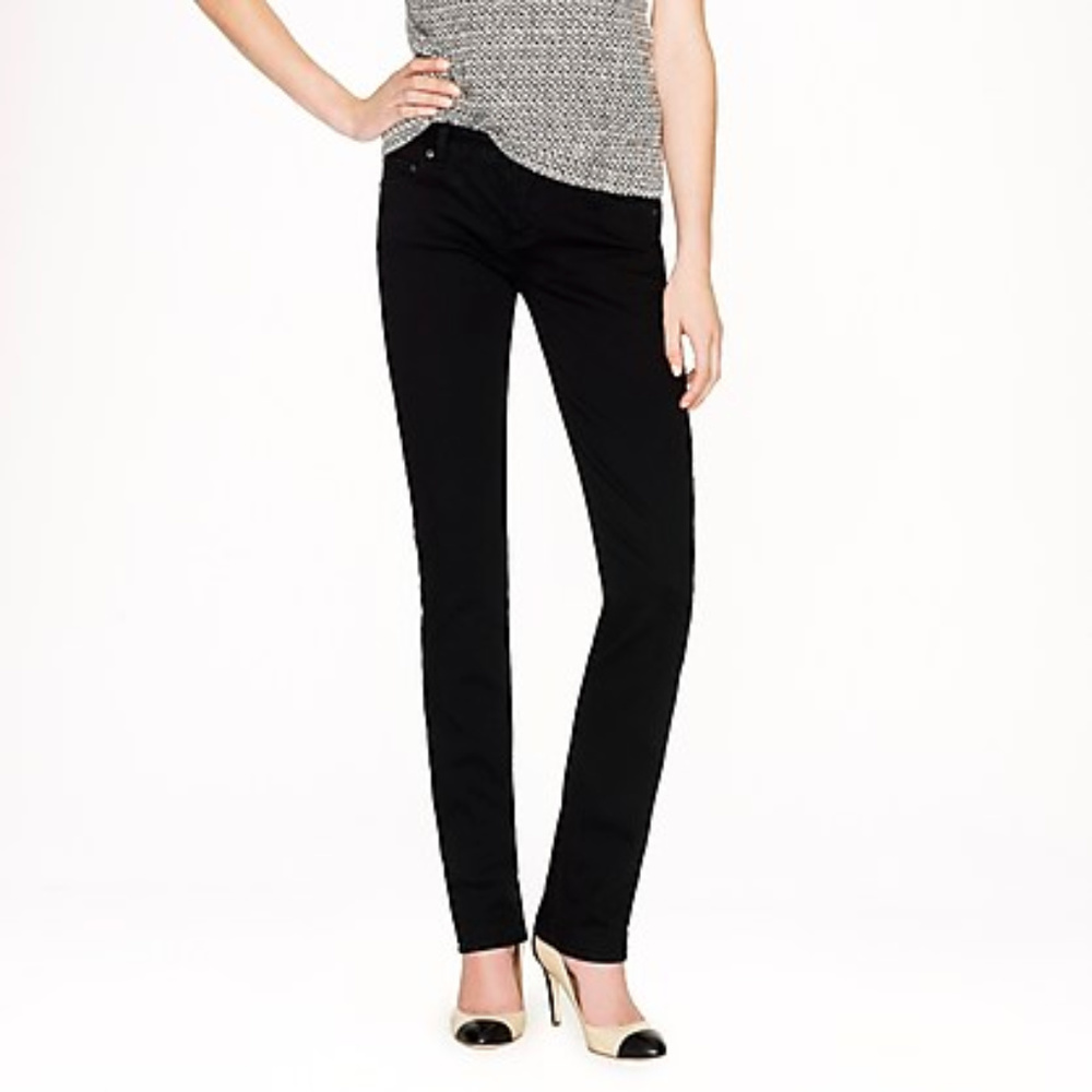 JCREW NWT Tall matchstick jean in pitch black 29T
